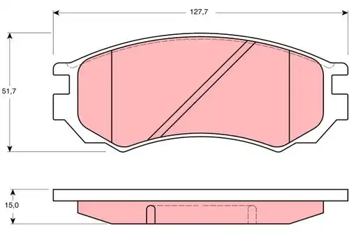 накладки TRW GDB1141