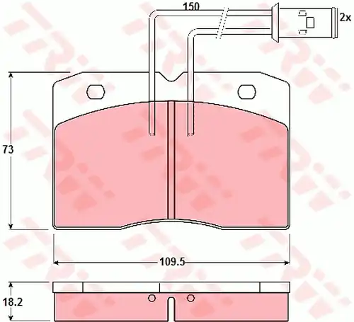 накладки TRW GDB1152