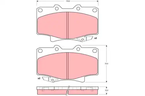 накладки TRW GDB1154