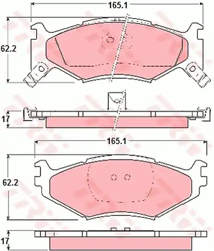 накладки TRW GDB1157