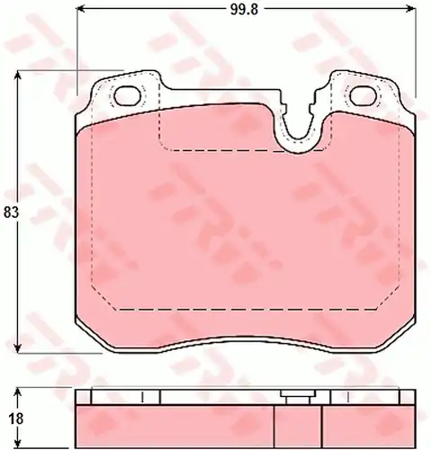 накладки TRW GDB1161