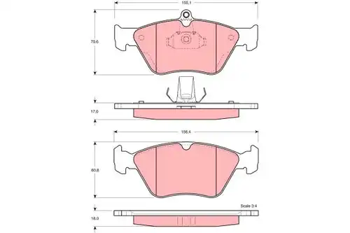 накладки TRW GDB1166