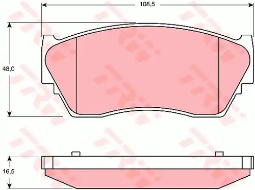 накладки TRW GDB1170