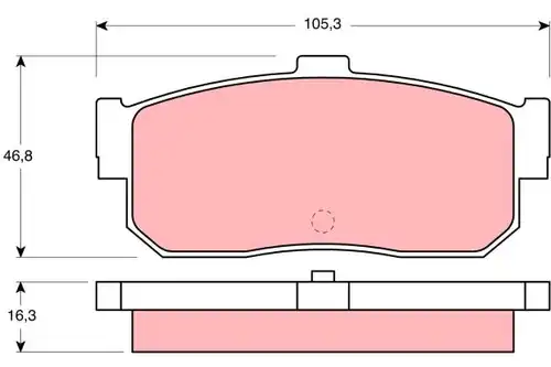 накладки TRW GDB1172