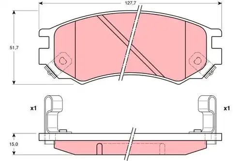 накладки TRW GDB1175