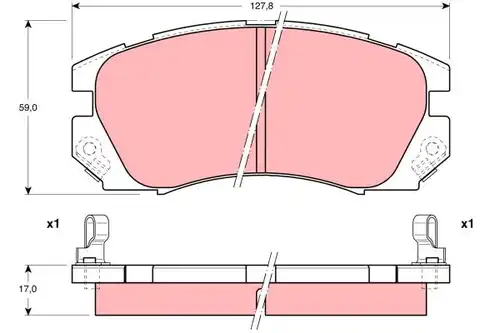 накладки TRW GDB1179