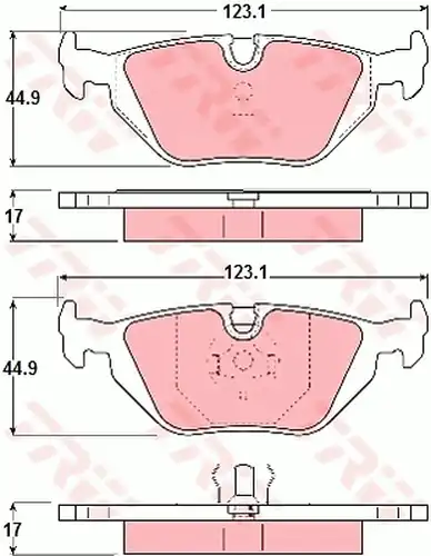 накладки TRW GDB1189