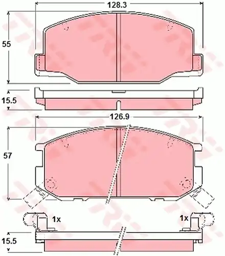 накладки TRW GDB1190