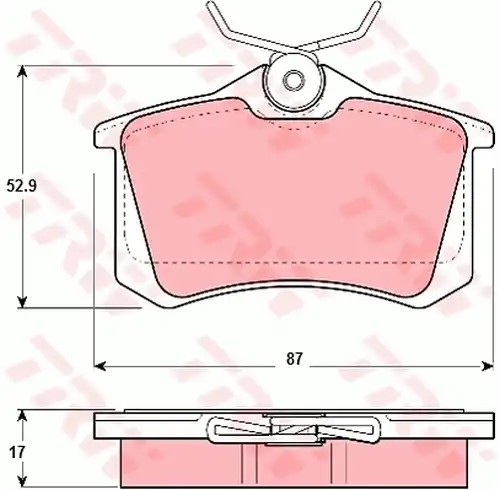 накладки TRW GDB1196