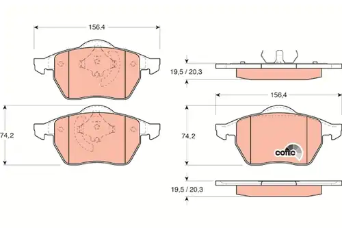 накладки TRW GDB1200