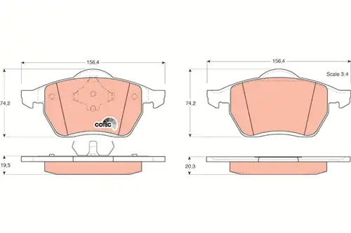 накладки TRW GDB1204