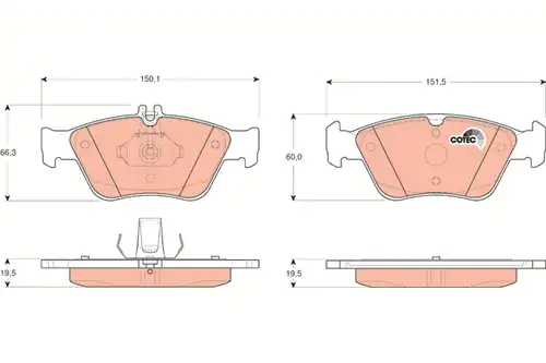 накладки TRW GDB1205