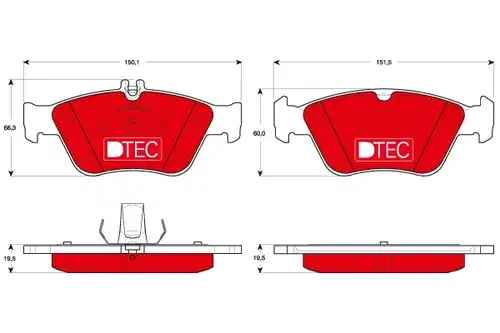 накладки TRW GDB1205DTE