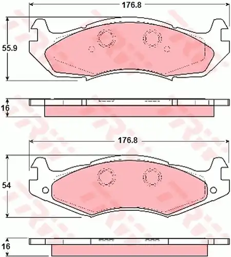 накладки TRW GDB1207