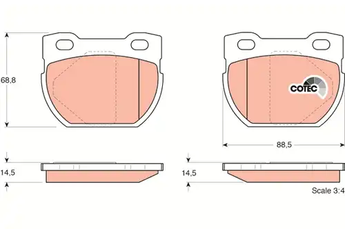 накладки TRW GDB1209