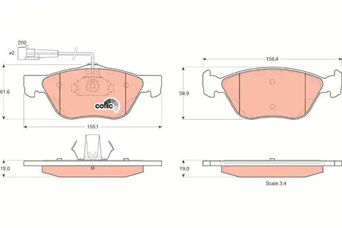 накладки TRW GDB1212