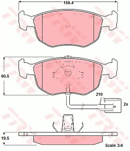 накладки TRW GDB1213