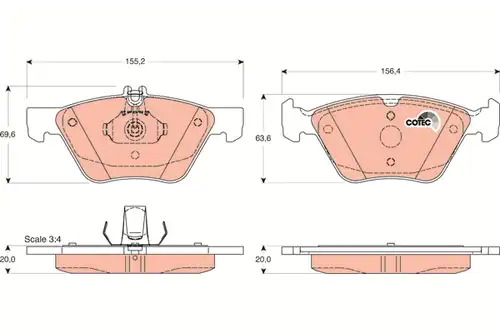 накладки TRW GDB1215