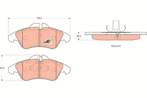 накладки TRW GDB1220