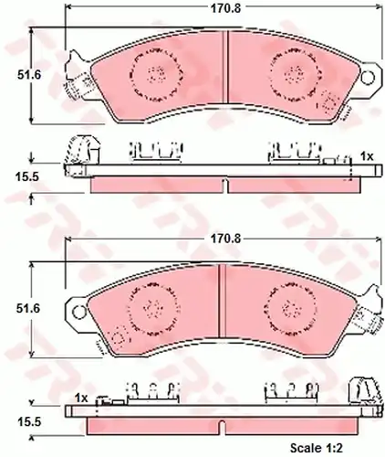 накладки TRW GDB1226