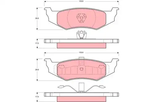 накладки TRW GDB1234