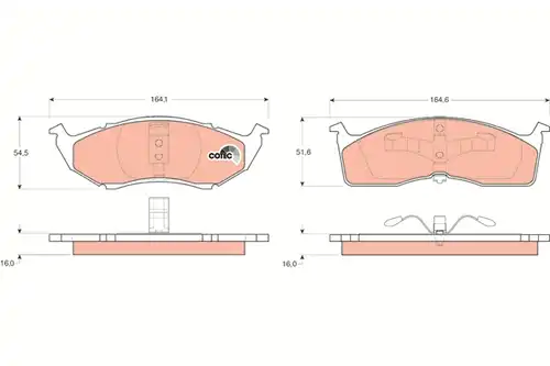 накладки TRW GDB1236