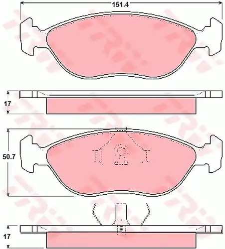 накладки TRW GDB1246