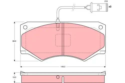 накладки TRW GDB1248