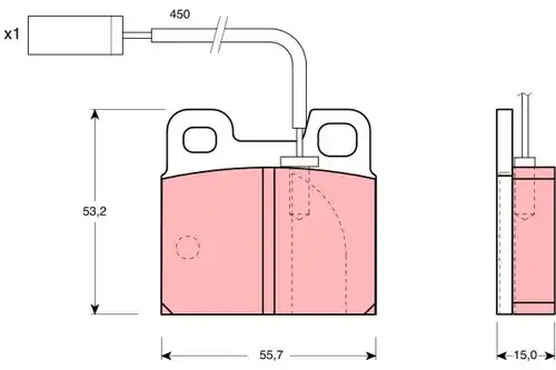 накладки TRW GDB1250