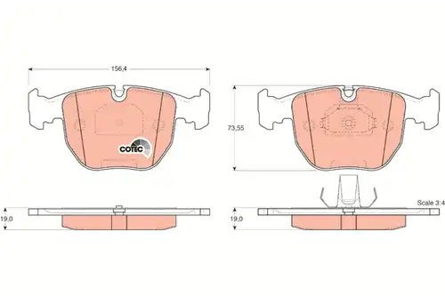 накладки TRW GDB1261