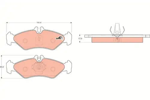 накладки TRW GDB1262