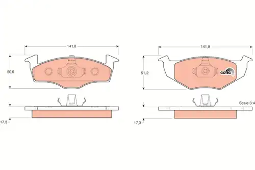 накладки TRW GDB1274