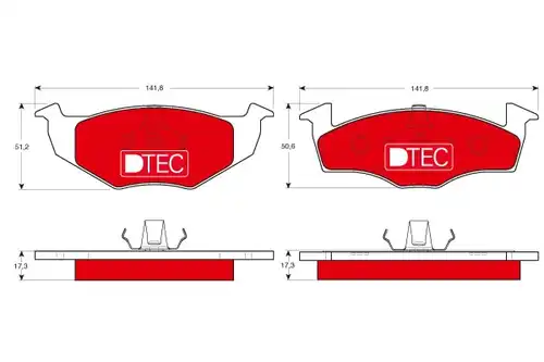 накладки TRW GDB1274DTE