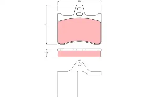 накладки TRW GDB1284