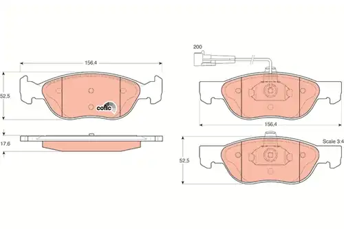 накладки TRW GDB1290