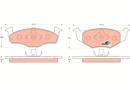 накладки TRW GDB1306