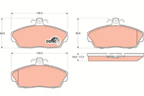 накладки TRW GDB1319