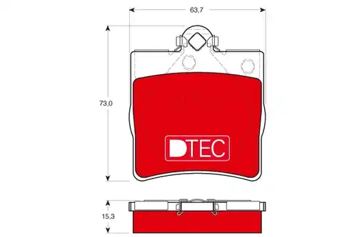 накладки TRW GDB1335DTE