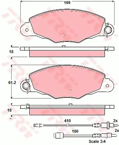 накладки TRW GDB1336