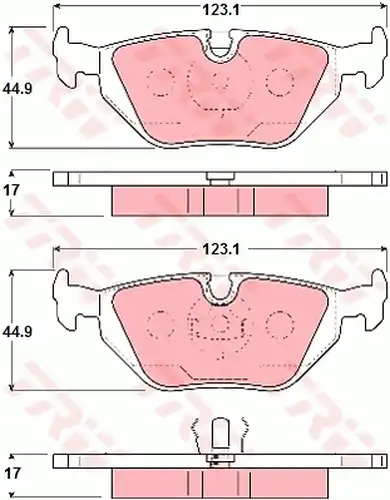 накладки TRW GDB1343