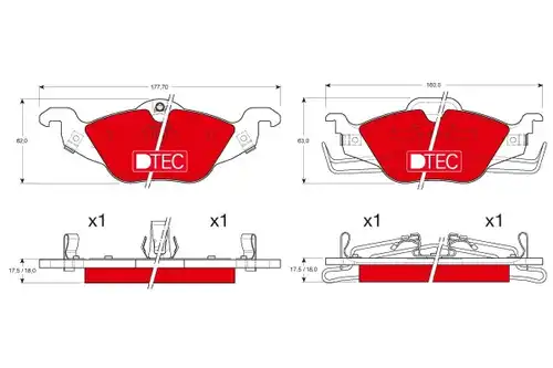 накладки TRW GDB1351DTE