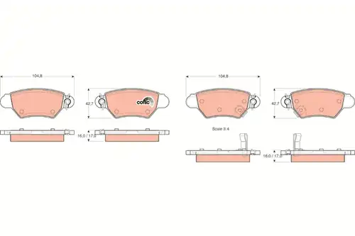 накладки TRW GDB1352