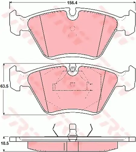 накладки TRW GDB1355