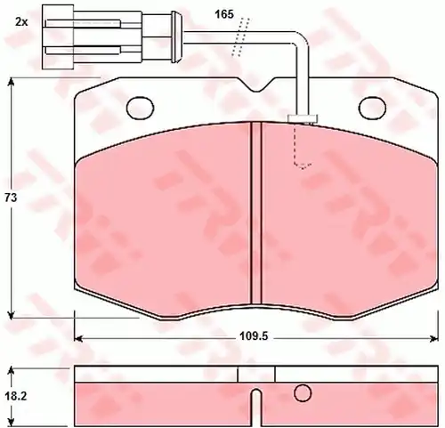 накладки TRW GDB1356