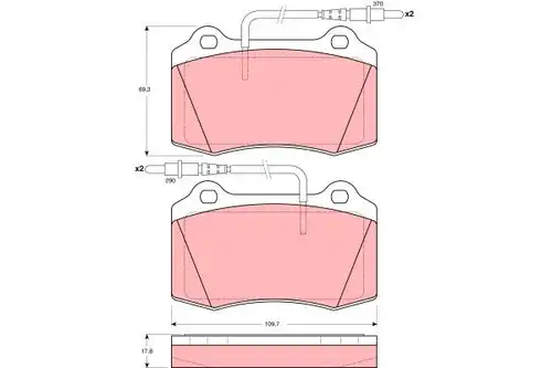 накладки TRW GDB1359