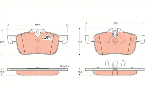 накладки TRW GDB1374