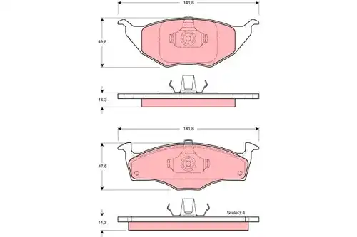 накладки TRW GDB1375