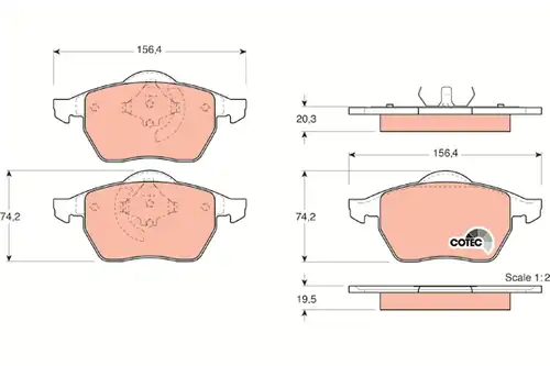 накладки TRW GDB1376