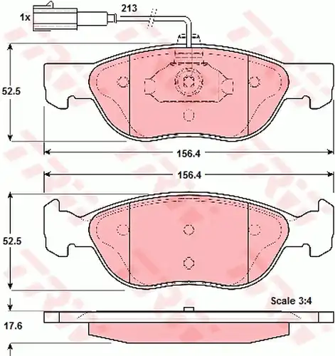 накладки TRW GDB1387