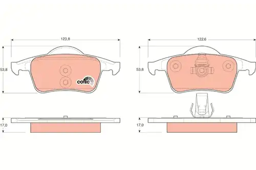 накладки TRW GDB1389